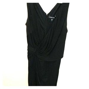 Faux-wrap Cocktail Little Black Dress